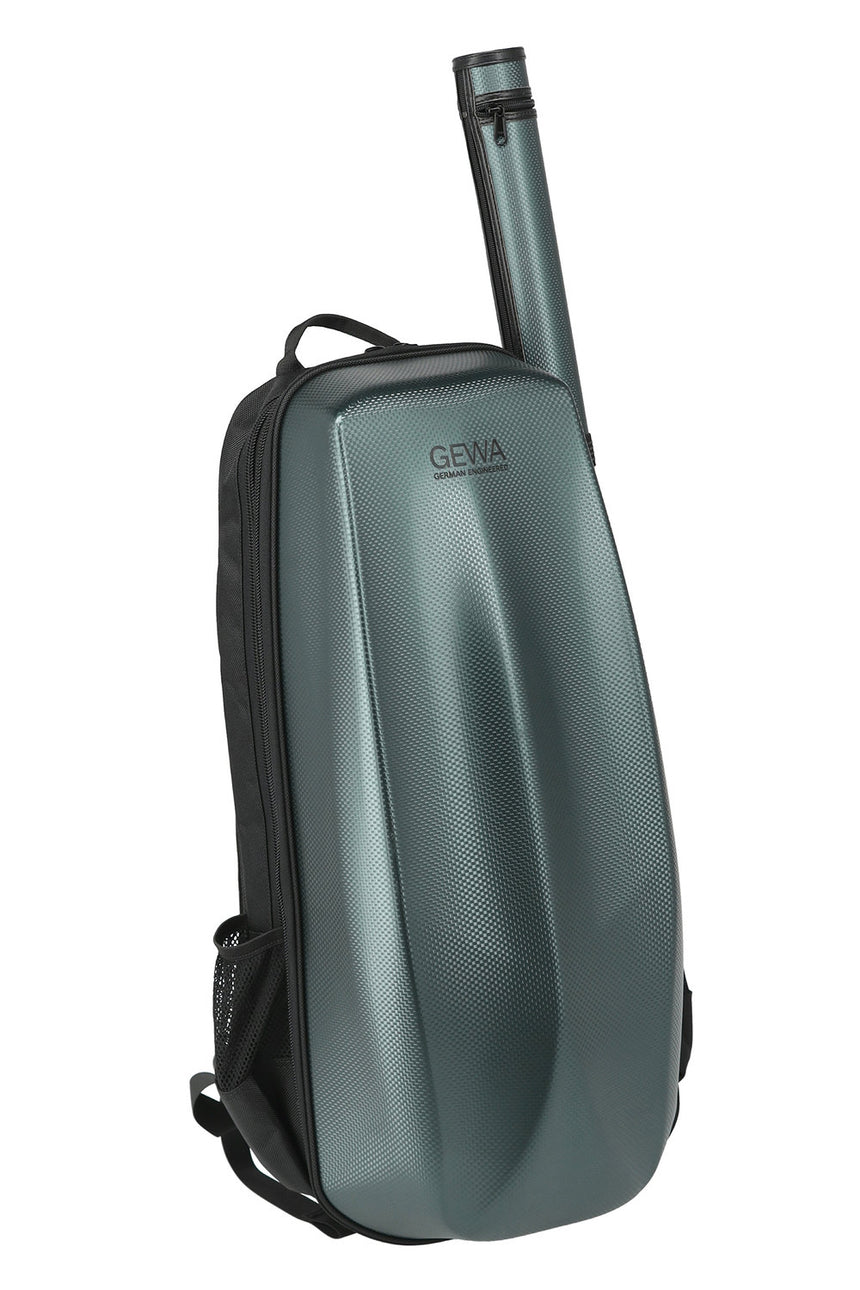 GEWA Violinkoffer, Rucksack, Space Bag, inkl. Bogenetui Titanium 4/4 - 3/4 33 x 67 (mit Bogenetui 79 ) x 19 cm