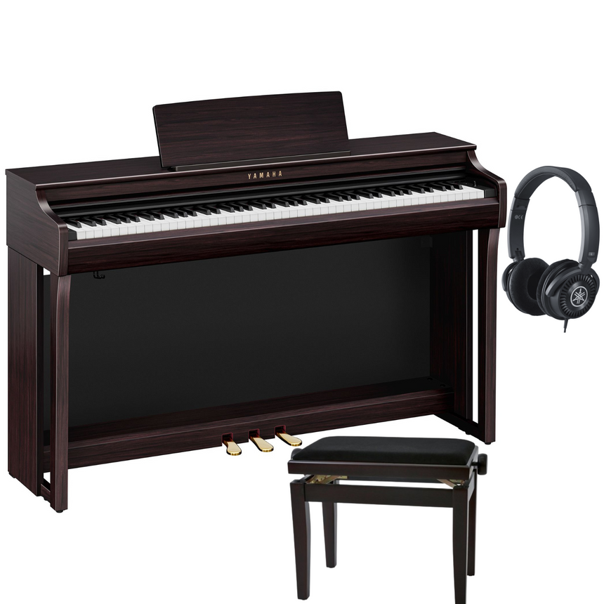 Yamaha CLP 825 Rosewood Bundle avec banc et écouteurs