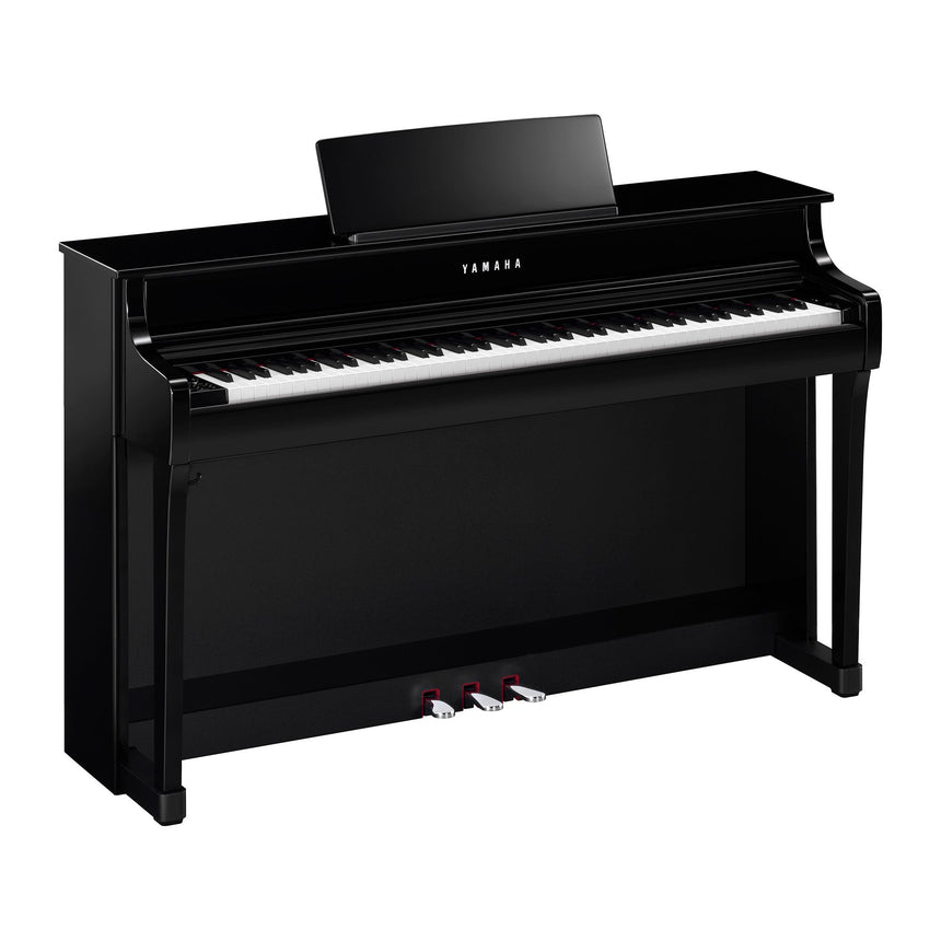 Yamaha CLP 835 Schwarz Poliert Bundle mit Bank und Kopfhörer - (130 CHF Cashback nach Kauf direkt von Yamaha)