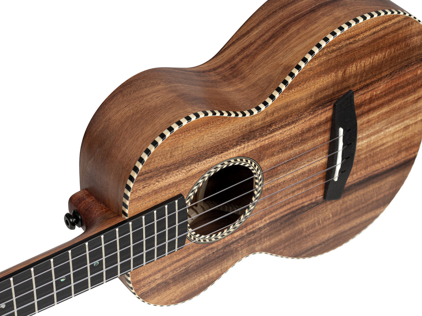 Cascha Solid Top Acacia Tenor Ukulele mit Tasche HH2311