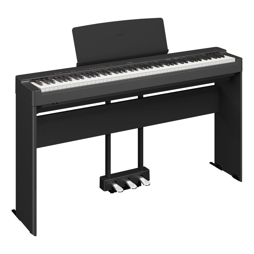 Yamaha P-225 Schwarz Bundle mit Ständer, Pedalen und Kopfhörer