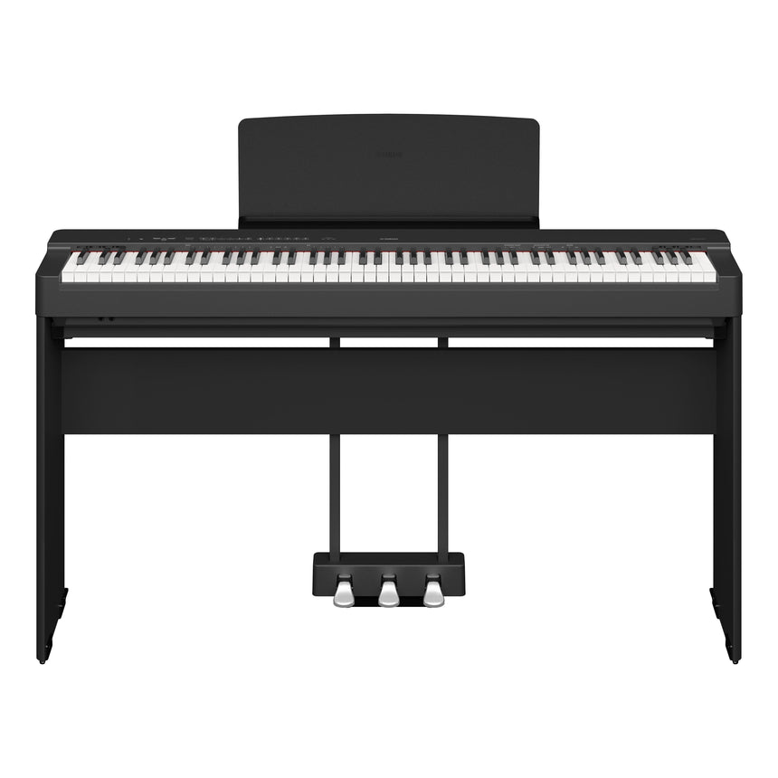 Yamaha P-225 Schwarz Bundle mit Ständer, Pedalen und Kopfhörer