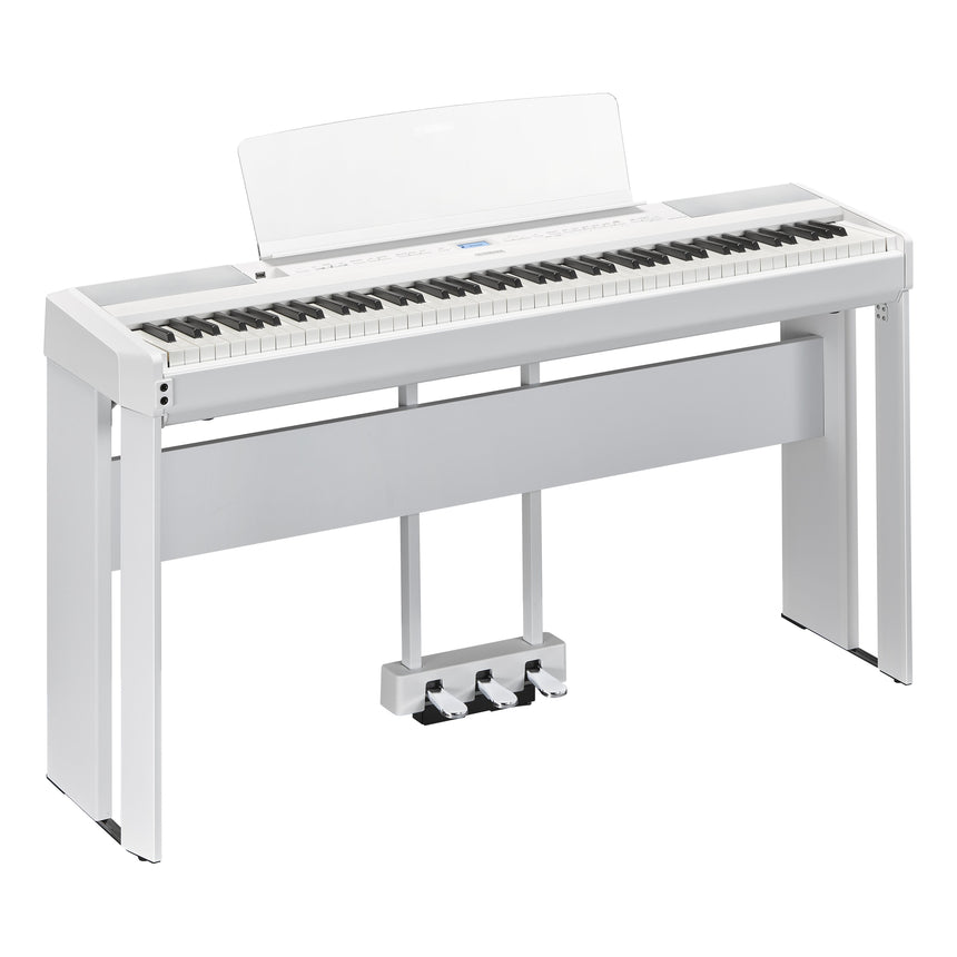 Yamaha P-525 Weiß Bundle mit Ständer, Pedalen und Kopfhörer