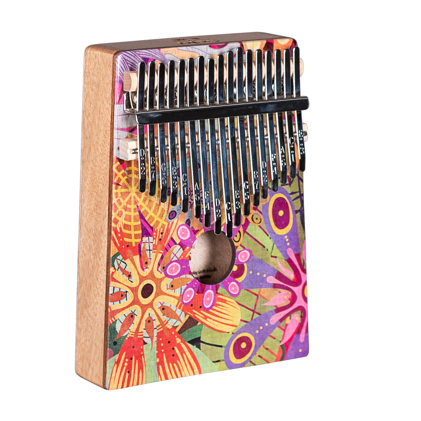 Sela Art Series Kalimba 17 Flower Power