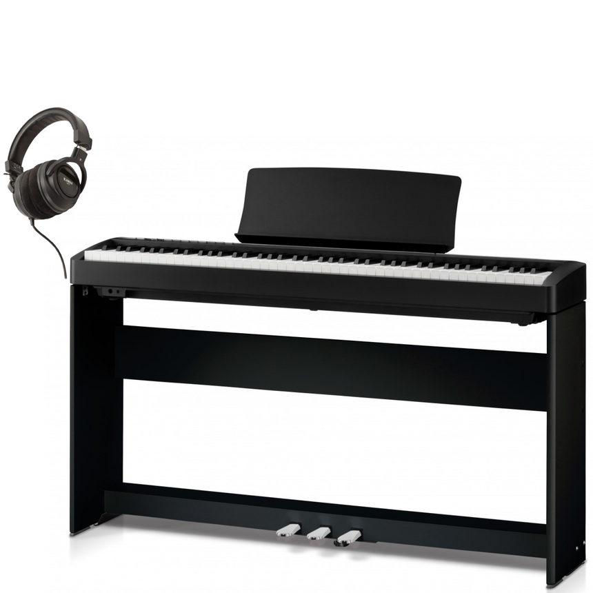 Kawai ES120 Black Bundle avec support, pédales et écouteurs