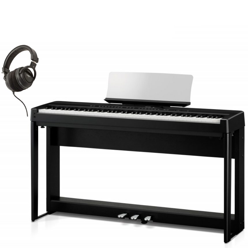 Kawai ES-520 Black Bundle avec support, pédales et écouteurs