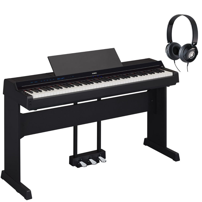 Yamaha P-S500 Black Bundle avec support, pédales et écouteurs