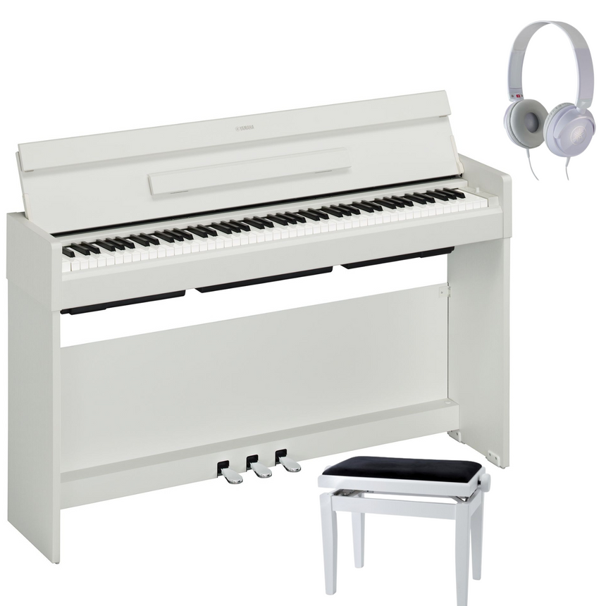 Yamaha S35 Arius White Matt Bundle avec banc et écouteurs