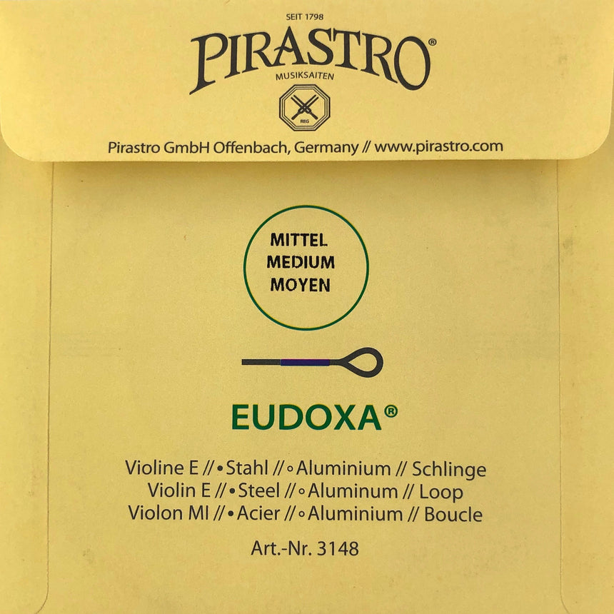 Pirastro Eudoxa Violin Einzelsaite E mit Schlinge 4/4 - Musik-Ebert Gmbh