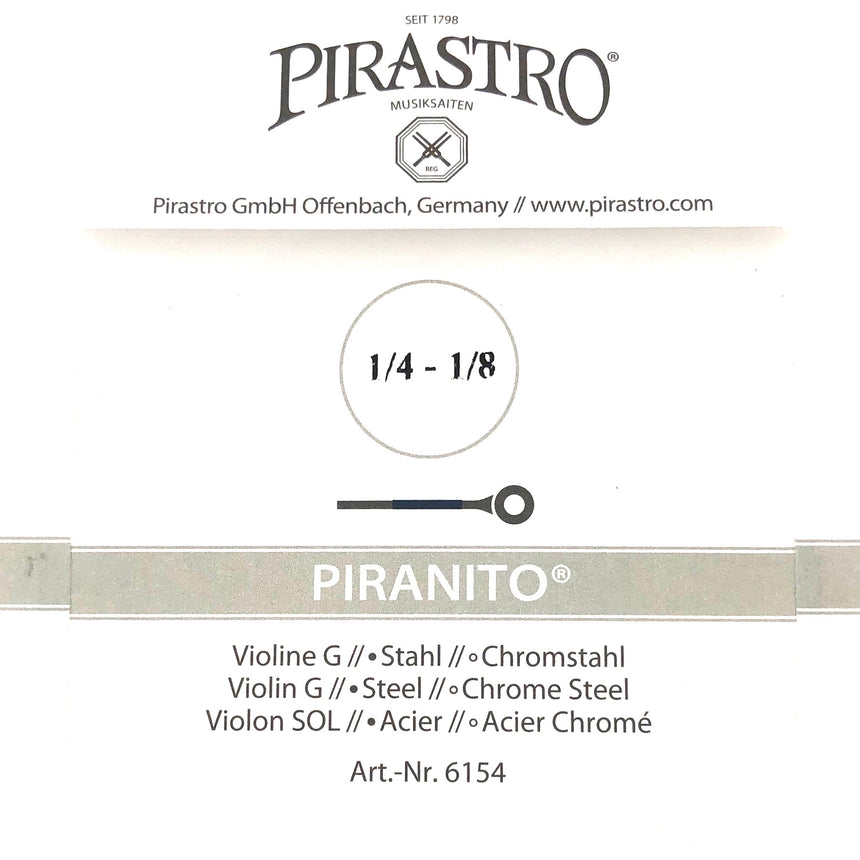 Pirastro Piranito Violin Einzelsaite G mit Kugel 1/4-1/8 - Musik-Ebert Gmbh