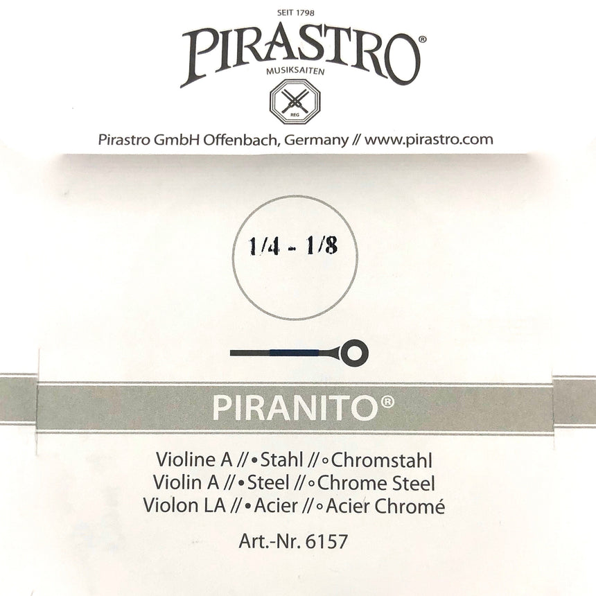 Pirastro Piranito Violin Einzelsaite A mit Kugel 1/4-1/8 - Musik-Ebert Gmbh